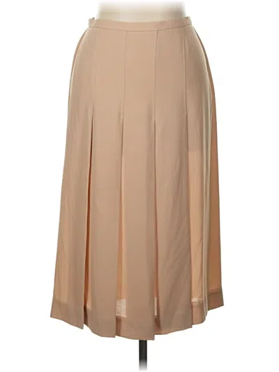 Pre-owned Unbranded Formal Skirt In Tan