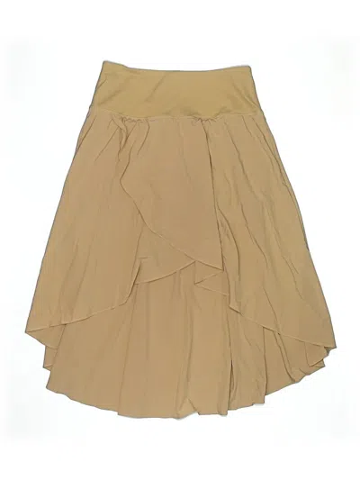 Pre-owned Unbranded Formal Skirt In Tan