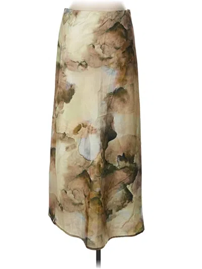Pre-owned Unbranded Formal Skirt In Tan