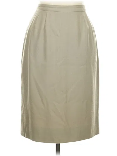 Pre-owned Unbranded Formal Skirt In Tan