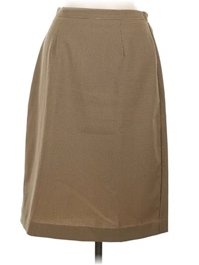 Pre-owned Unbranded Formal Skirt In Tan