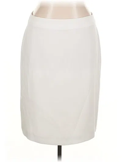 Pre-owned Unbranded Formal Skirt In White