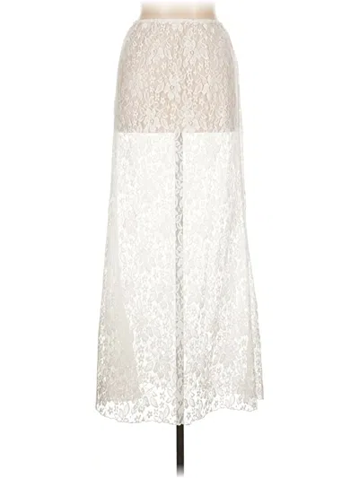 Pre-owned Unbranded Formal Skirt In White