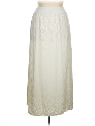 Pre-owned Unbranded Formal Skirt In White