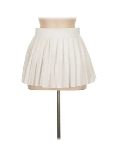 Pre-owned Unbranded Formal Skirt In White