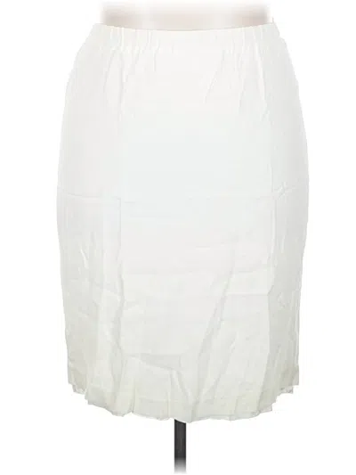 Pre-owned Unbranded Formal Skirt In White