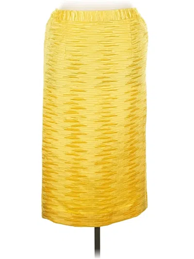 Pre-owned Unbranded Formal Skirt In Yellow