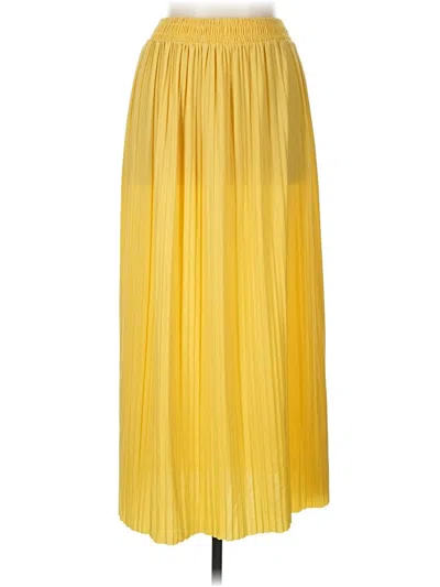 Pre-owned Unbranded Formal Skirt In Yellow