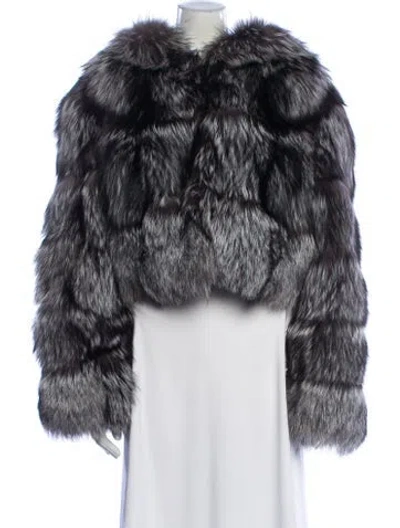 Pre-owned Unbranded Fox Fur Jacket In Multi