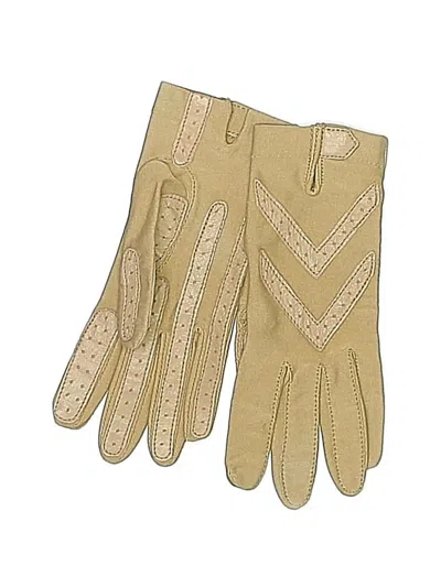 Pre-owned Unbranded Gloves In Tan