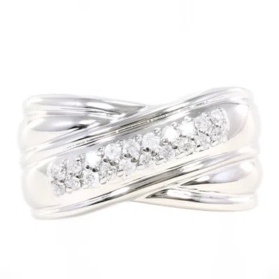 Pre-owned Unbranded Gold (14k) Band Ring () In White
