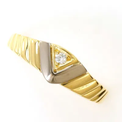 Pre-owned Unbranded Gold Yellow Gold Yellow Gold (18k) Gold (18k) Band Ring () In Multi