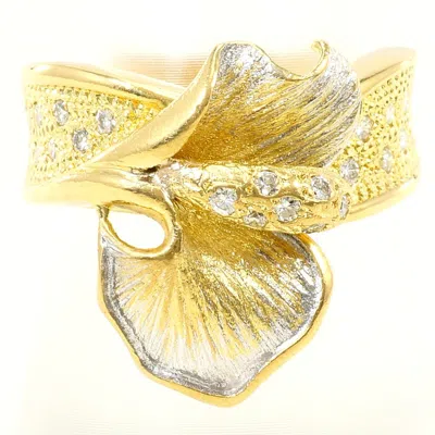 Pre-owned Unbranded Gold Yellow Gold Yellow Gold (18k) Gold (18k) Band Ring () In Multi