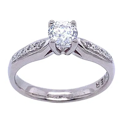 Pre-owned Unbranded Gsi Certified Classic Solitaire 0.47ctf I1 Round Modified Brilliant Diamond Ring In Multi