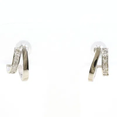Pre-owned Unbranded Half Hoop Earrings () In Silver