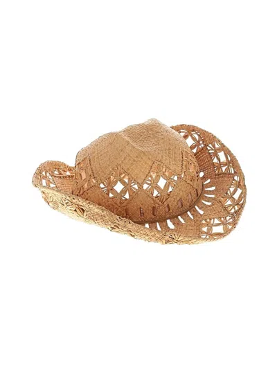 Pre-owned Unbranded Hat In Tan