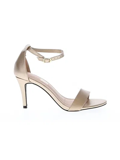 Pre-owned Unbranded Heels In Gold