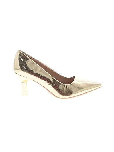 Pre-owned Unbranded Heels In Gold