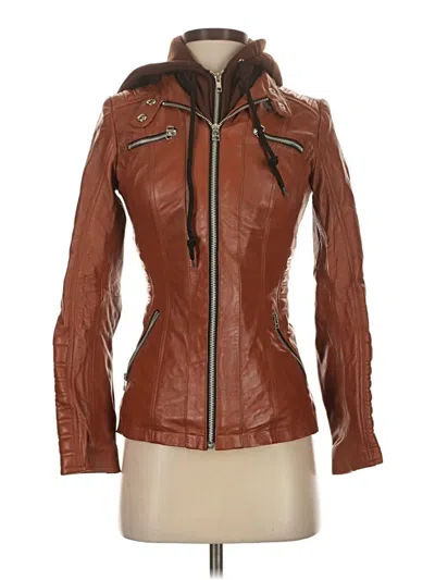 Pre-owned Unbranded Jacket In Brown