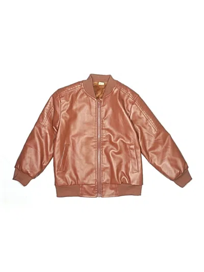 Pre-owned Unbranded Kids' Jacket In Brown