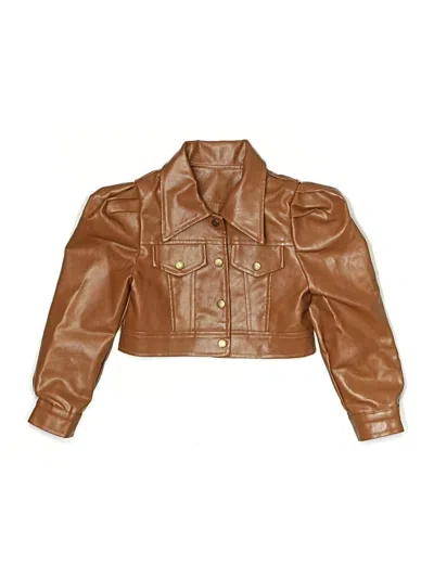 Pre-owned Unbranded Kids' Jacket In Brown