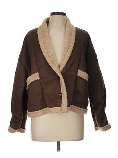 Pre-owned Unbranded Jacket In Brown