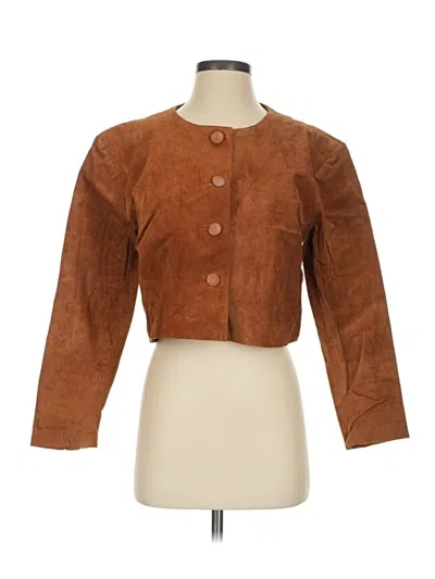 Pre-owned Unbranded Jacket In Brown