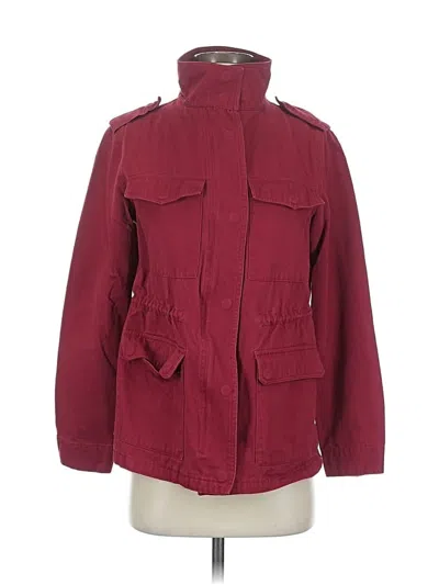 Pre-owned Unbranded Jacket In Burgundy