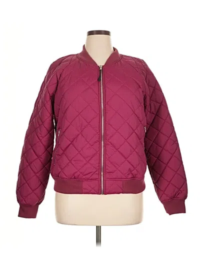 Pre-owned Unbranded Jacket In Burgundy