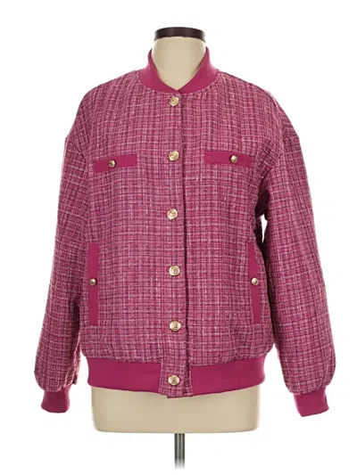 Pre-owned Unbranded Jacket In Burgundy