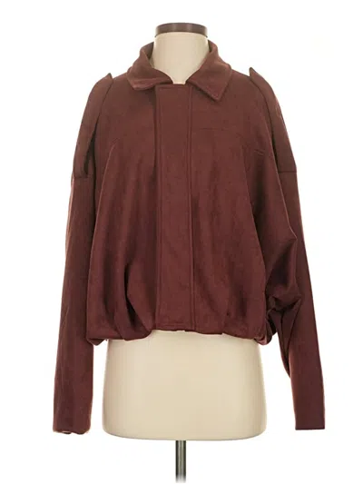 Pre-owned Unbranded Jacket In Burgundy