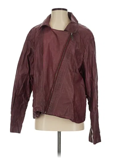 Pre-owned Unbranded Jacket In Burgundy