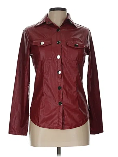 Pre-owned Unbranded Jacket In Burgundy