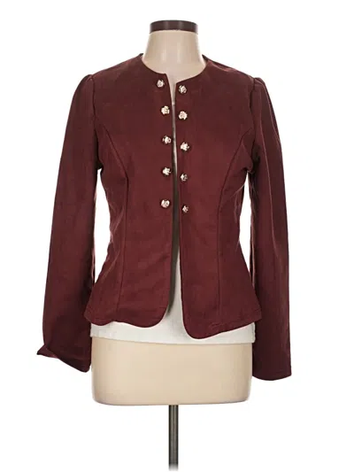 Pre-owned Unbranded Jacket In Burgundy
