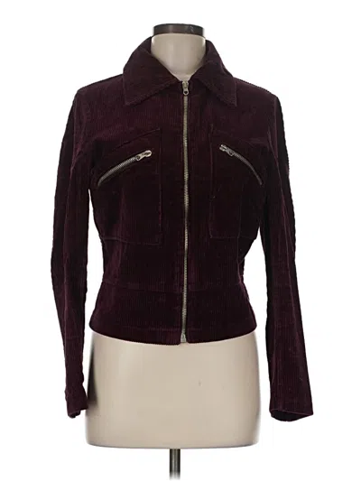 Pre-owned Unbranded Jacket In Burgundy