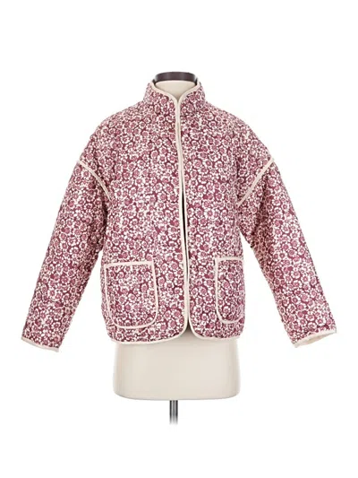 Pre-owned Unbranded Jacket In Burgundy