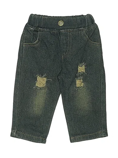 Pre-owned Unbranded Kids' Jeans In Green