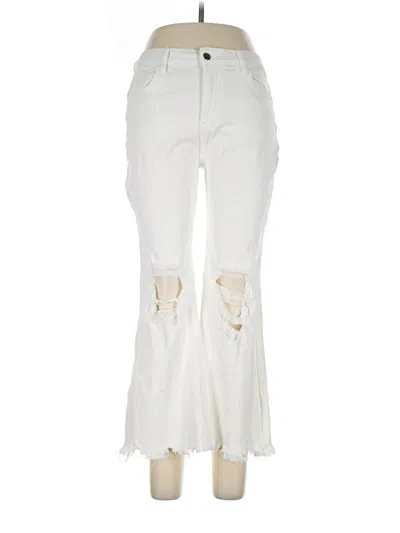 Pre-owned Unbranded Jeans In Ivory