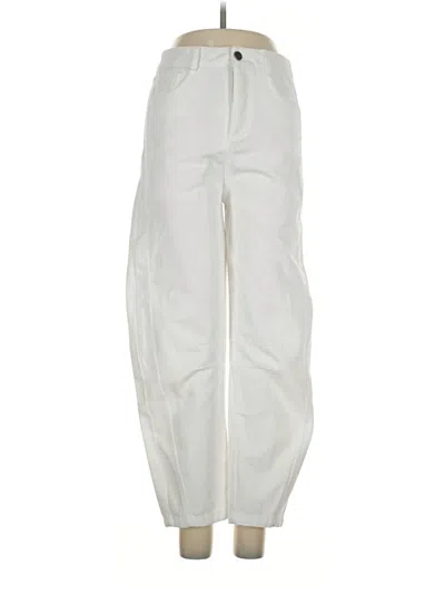 Pre-owned Unbranded Jeans In Ivory