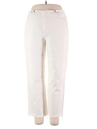 Pre-owned Unbranded Jeans In Ivory