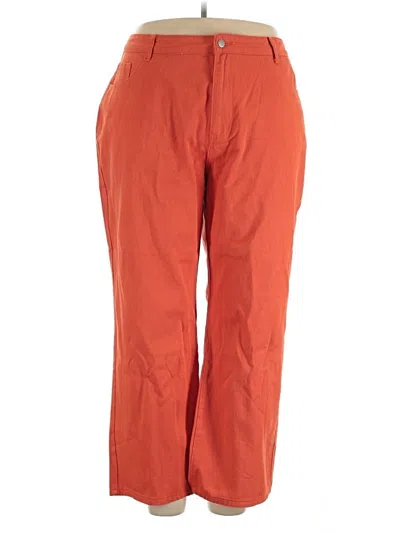 Pre-owned Unbranded Jeans In Orange