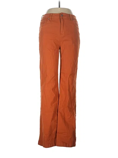 Pre-owned Unbranded Jeans In Orange