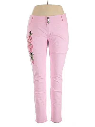 Pre-owned Unbranded Jeans In Pink