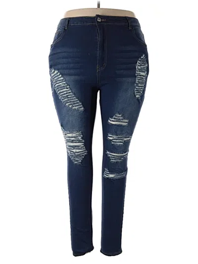 Pre-owned Unbranded Jeggings In Blue