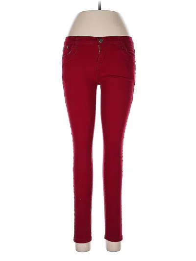 Pre-owned Unbranded Jeggings In Red