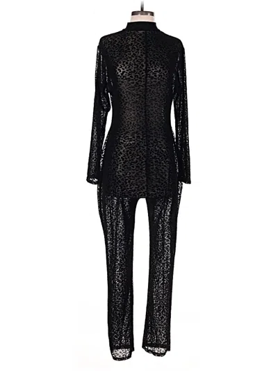 Pre-owned Unbranded Jumpsuit In Black