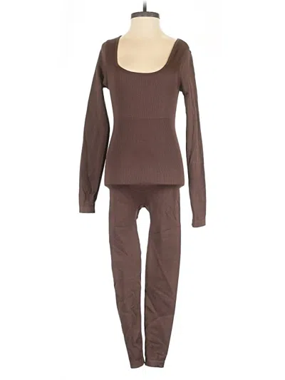 Pre-owned Unbranded Jumpsuit In Brown