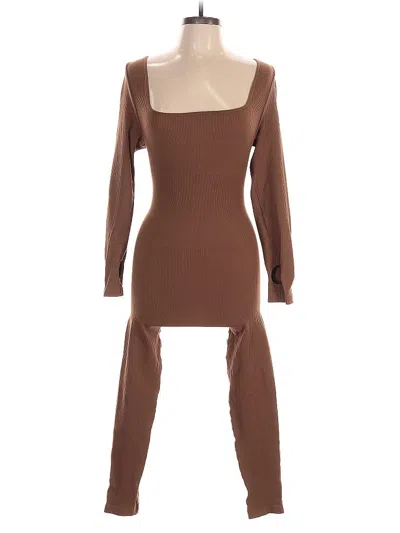Pre-owned Unbranded Jumpsuit In Brown