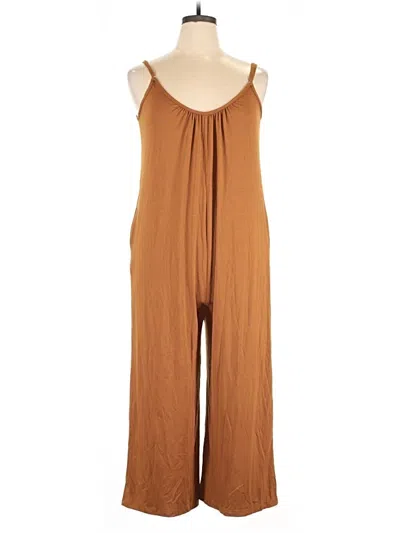 Pre-owned Unbranded Jumpsuit In Brown