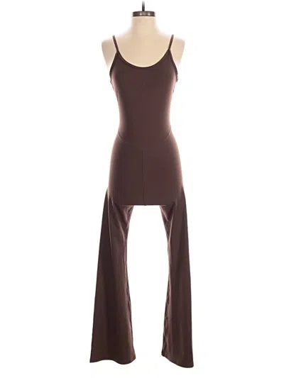 Pre-owned Unbranded Jumpsuit In Brown